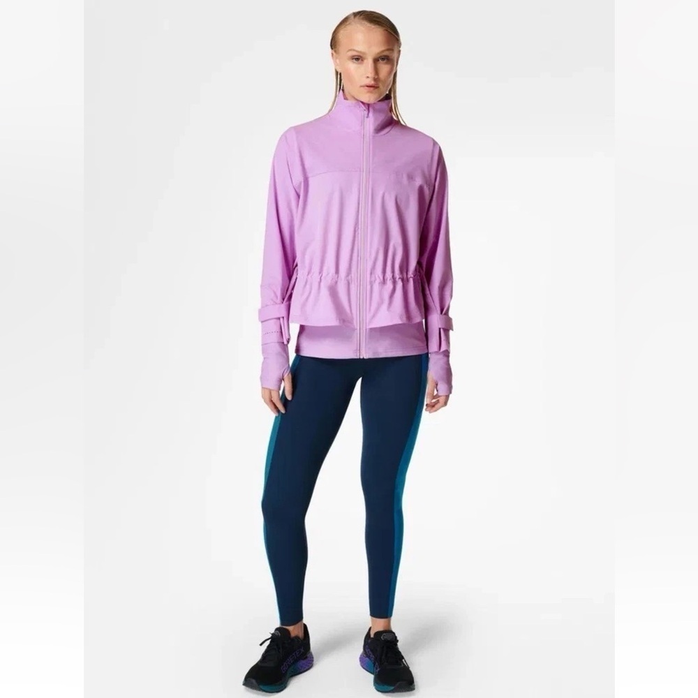 Sweaty Betty Fast Lane Running Jacket Size Small Lilac Color